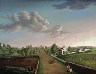Ferme Ezekiel Hersey Derby, vers 1800